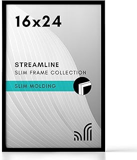 Americanflat 16x24 Poster Frame with Polished Plexiglass - Streamline Co...