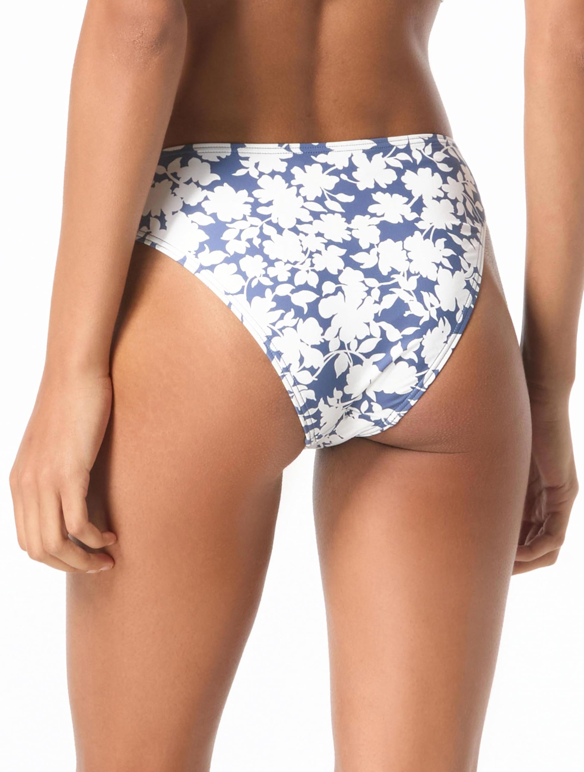 Michael Kors Monotone Floral Classic Botttom Bragas de Bikini para Mujer