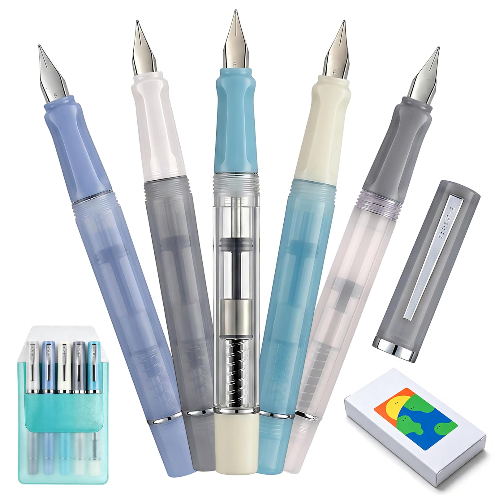 Jinhao 58D Fountain Pen Set - 5 Pack -1