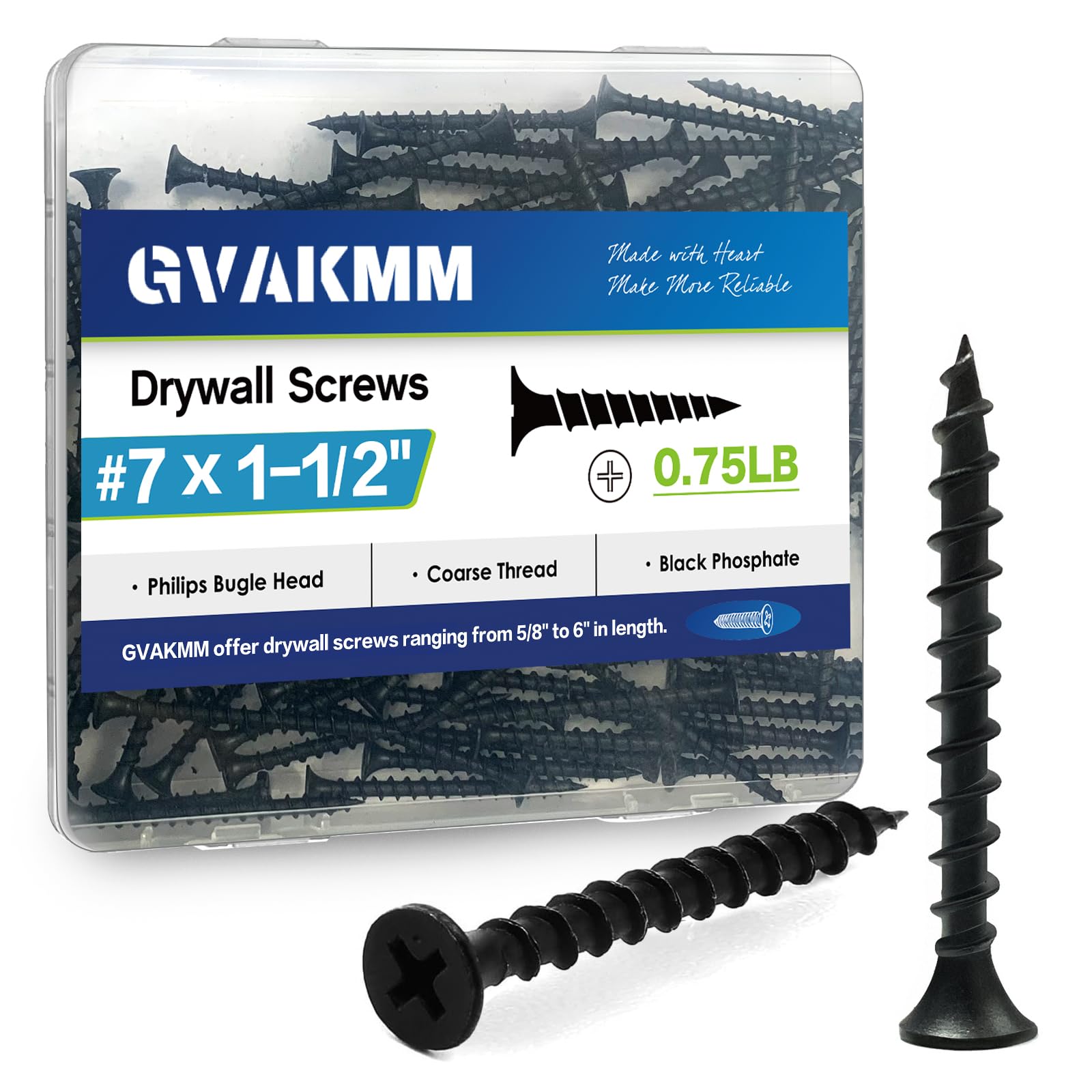 Drywall Screws - 305 Pack #7 x 3/4" -15
