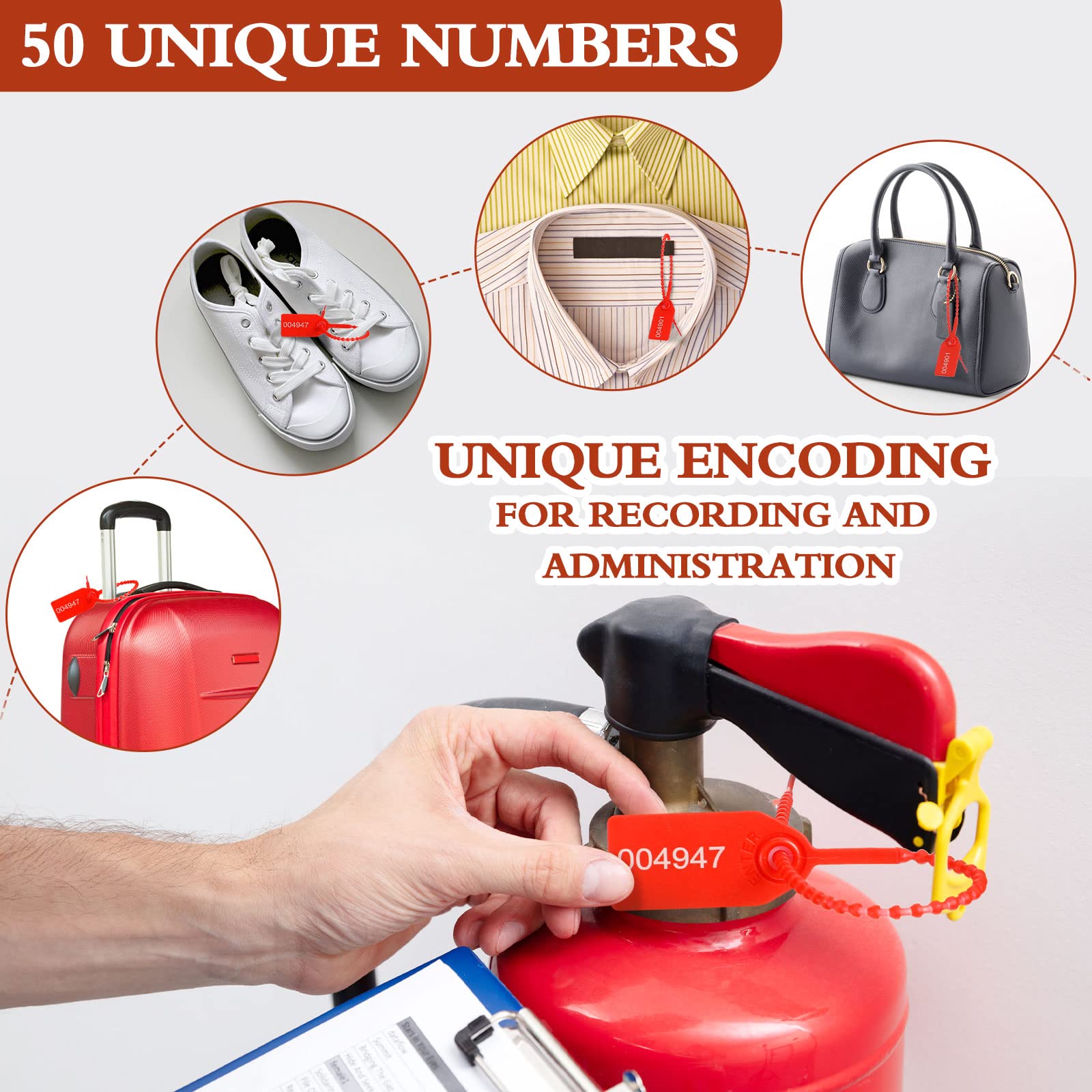 101 Pieces Monthly Fire Extinguisher Inspection Tags 2022 4 Years