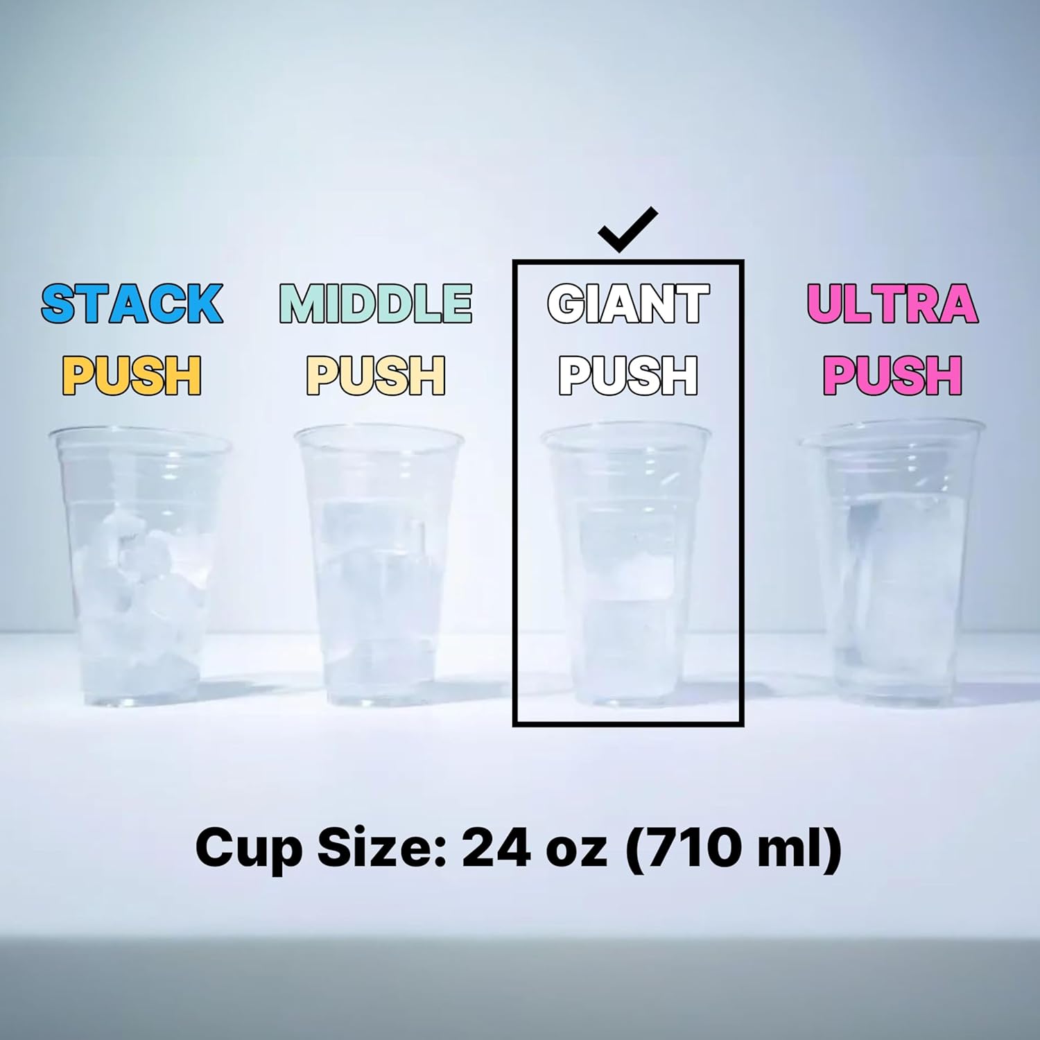 Season 3 GiantPush Silicone Large 2-Inch Ice Cube Tray with Lid, Square Whiskey Ice Mold for Cocktails & Highball, Slow-Melting Ice Maker, Easy Release, BPA Free (WHITE, 2-Tier Set)