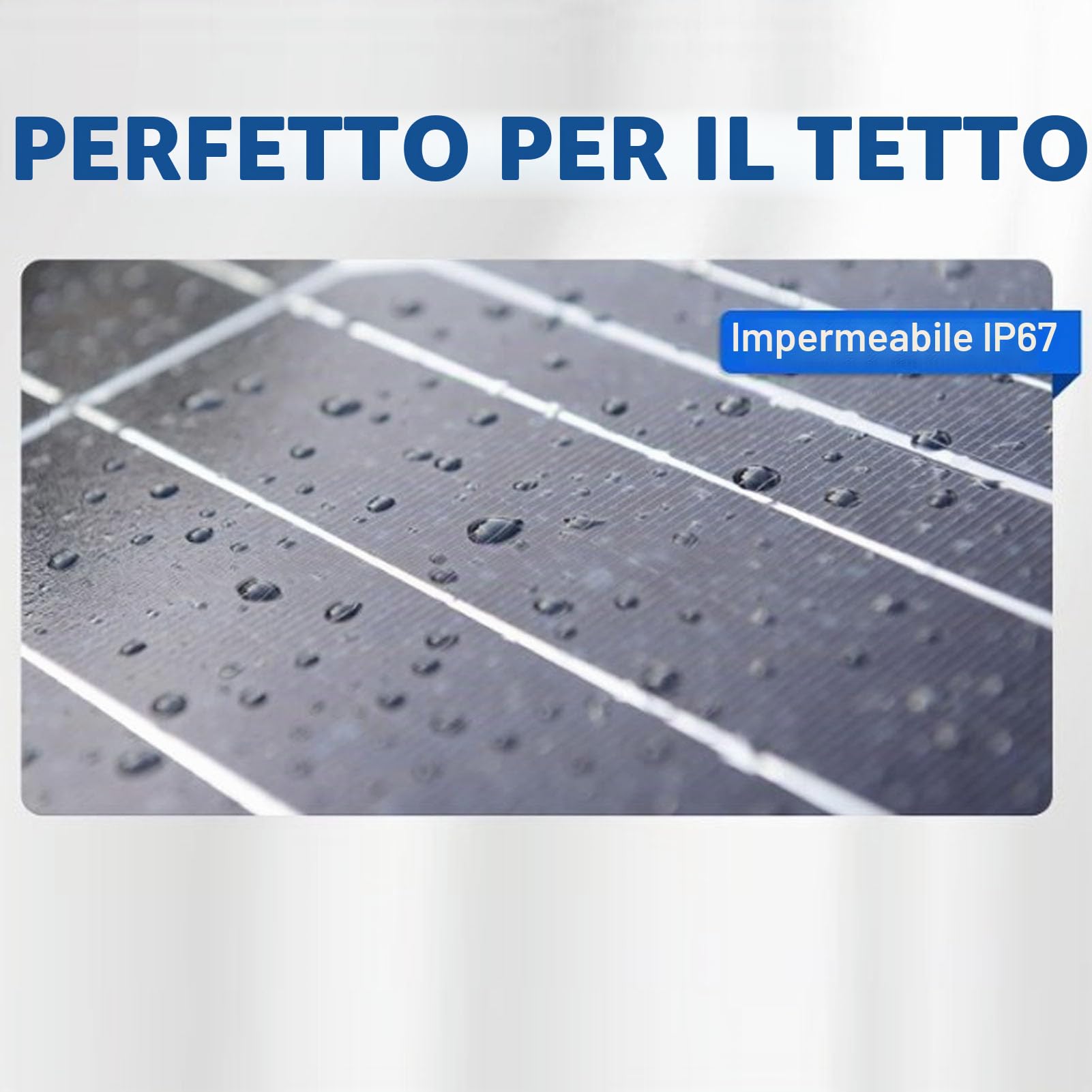 Fockety Kit Pannello Solare 100W 12V, con regolatore di Carica 20A 12V/24V, Spina accendisigari e 2 moschettoni, Caricatore Solare Impermeabile IP67 per Barche, rimorchio