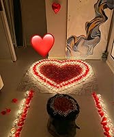 Vista 93 de CODE FLORIST 1100 pétalos de rosa de seda para el día de San Valentín, pétalos de rosa falsos para noches románticas, bodas, propuestas