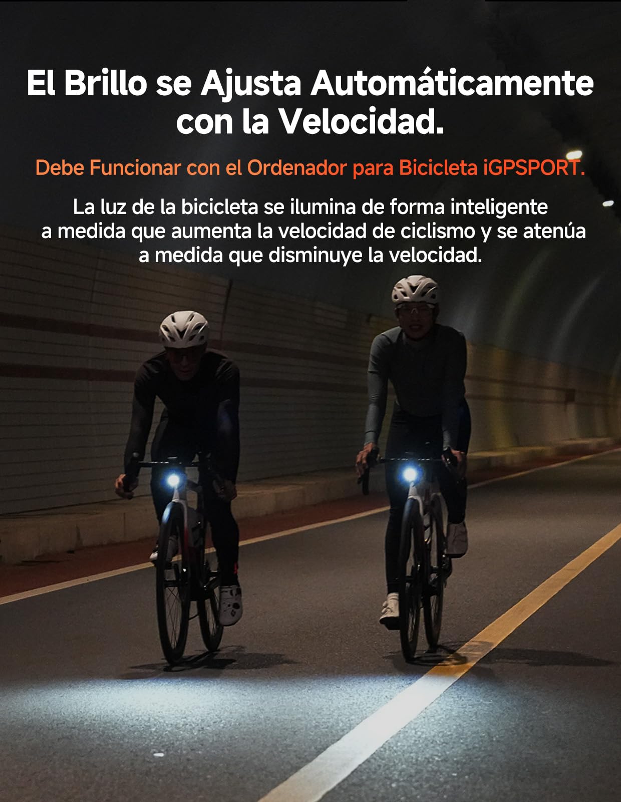 iGPSPORT Luz Bicicleta，500/800/1200/1800 Lúmenes Faro Delantero Brillante para Bicicleta para Ciclismo Nocturno Recargable E Impermeable