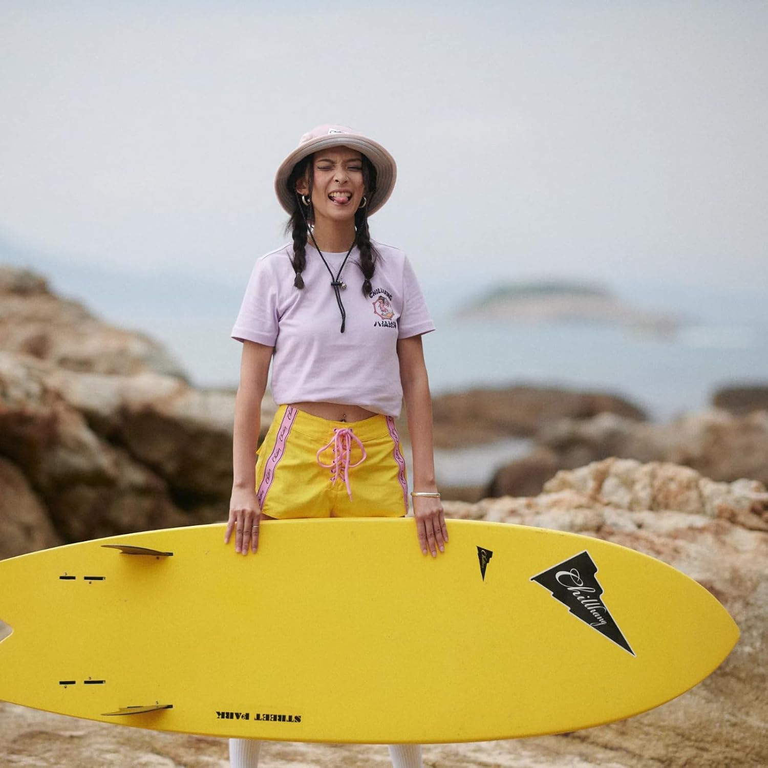 Color-Blocked Fisherman Style Sun Hat for Outdoor Camping, Surfing & Vacations - Wide Brim, UV Protective, Anti-Slip (US, Alpha, One Size, 3X-Small, 9-Sakura Pink) - Image 8