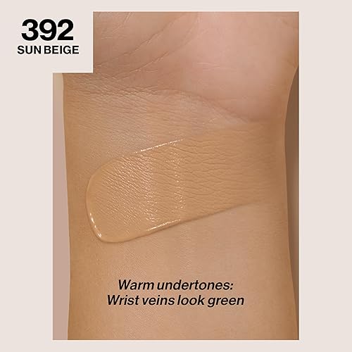 Miniatura 2 de Base líquida de Revlon ColorStay Maquillaje facial para piel mixta y grasa, SPF 15, cobertura media-completa con acabado mate, beige solar (392), 1