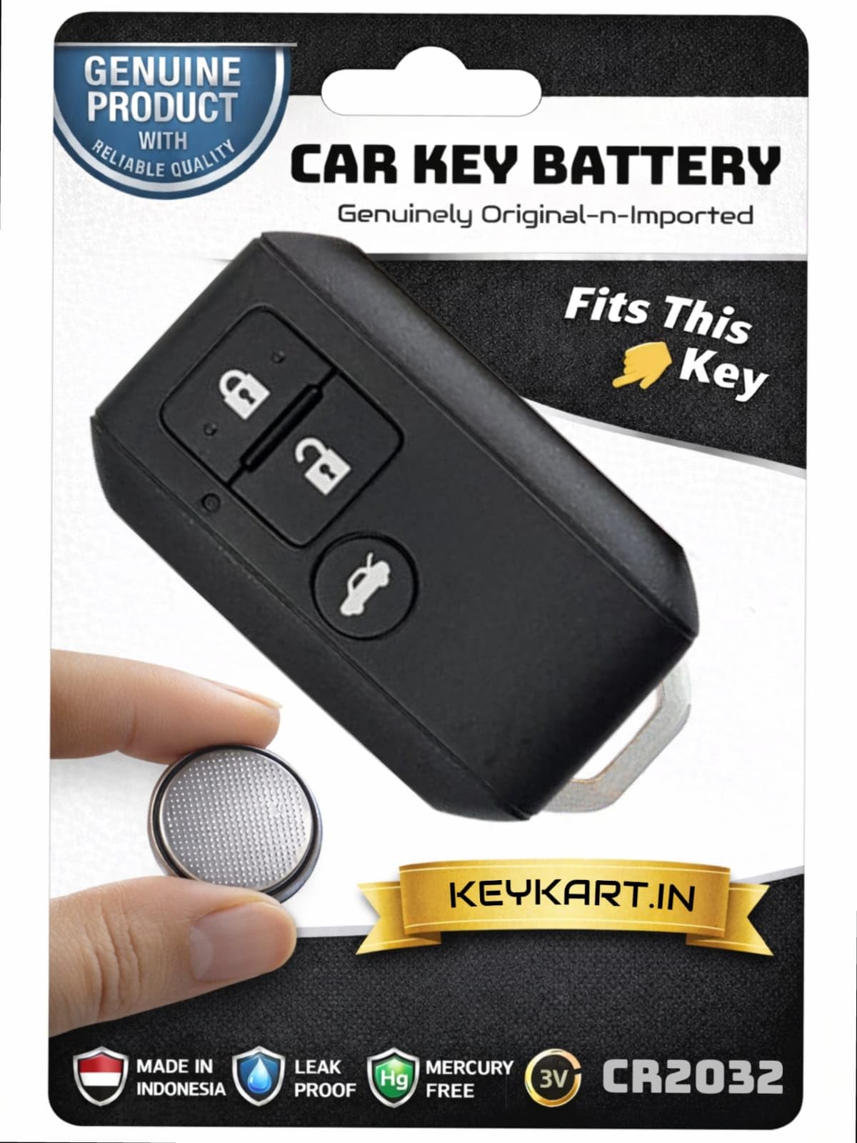 3V Lithium Coin Battery Cell - Maruti Suzuki Car Remote Key Battery I KEYFOB I Smart Key Battery, Original-n-Genuine Automotive Series I *CR2032/SUZ/004* (Pack for 1 Key)-image-37