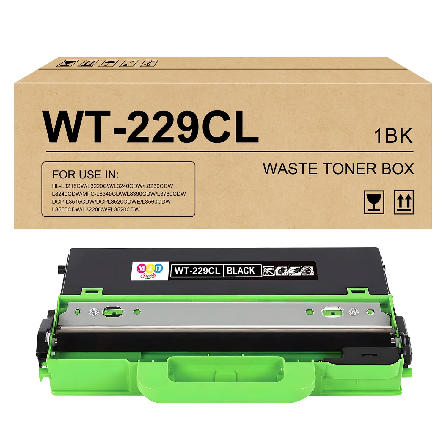 Compatible WT229CL WT-229CL Collecteur de Toner usagé Remplacement du bac de récupération de Toner usagé pour Brother HL-L3215CW/L3220CW/L3240CDW/L8230CDW/L8240CDW (1 Paquet)