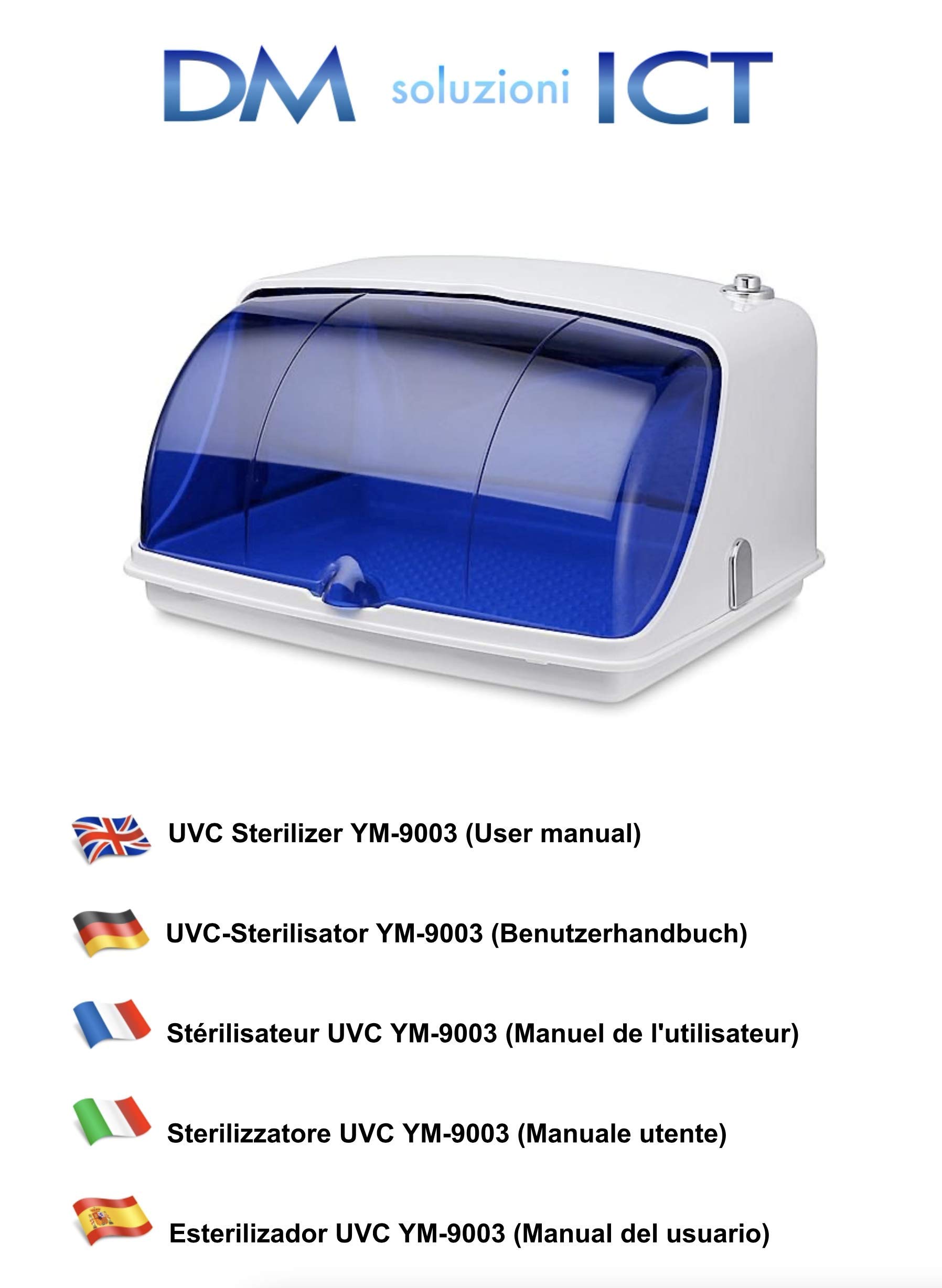 Sterilizzatore UV a raggi ultravioletti e ozono, professionale, ampia capacità, UV-C + O3, certificato CE