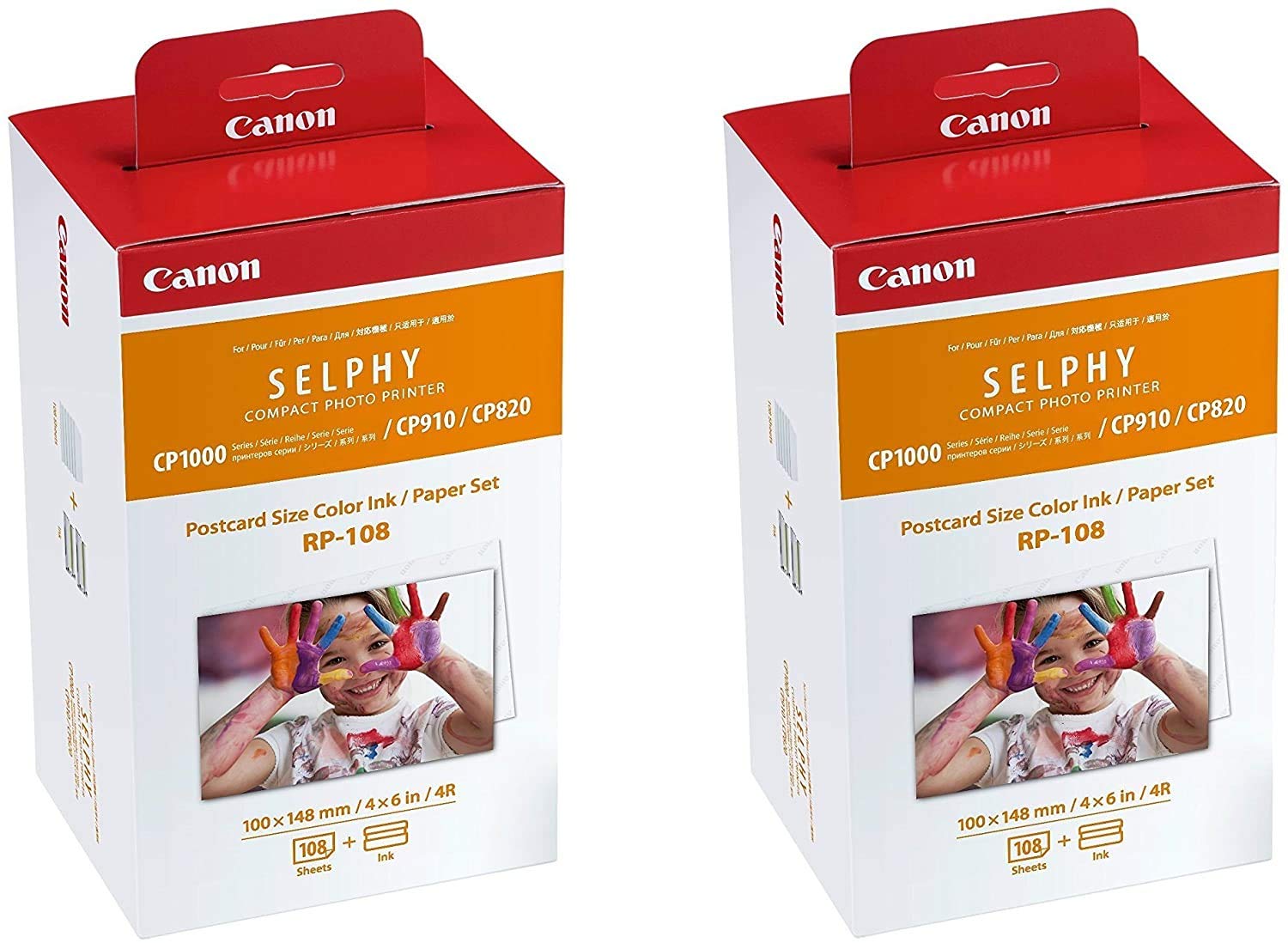 Canon Color Ink/Paper Set, Compatible VpDFNL with SELPHY CP910/CP820