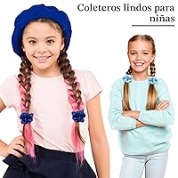 Vista 6 de ADRIONE Coleteros de satén para mujeres y niñas, paquete de 60 coleteros de seda para cabello rizado