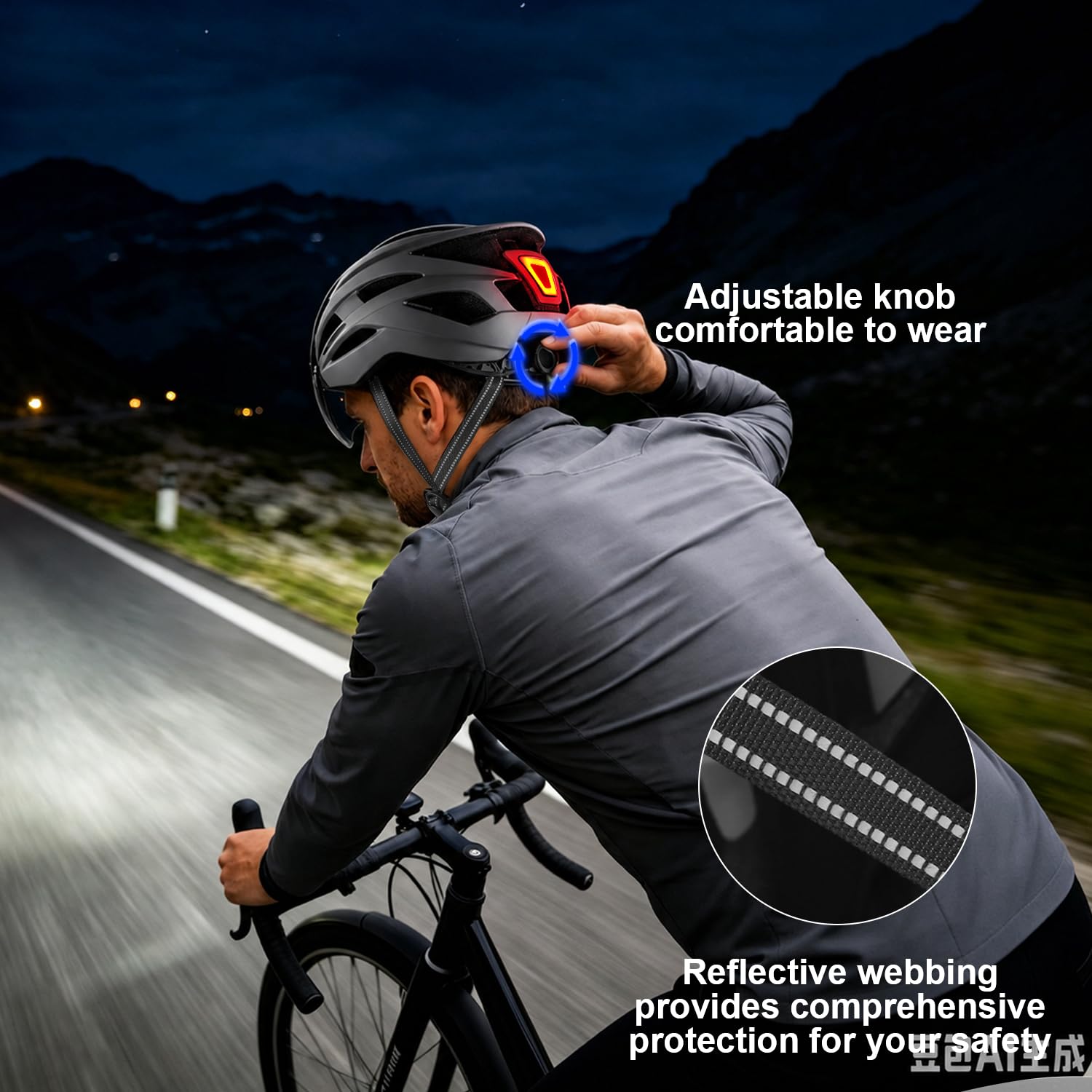 Casco da bicicletta con visiera