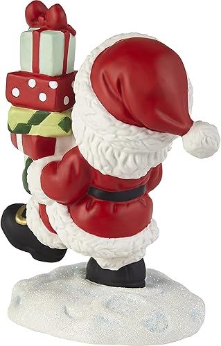 Miniatura 2 de Precious Moments 221011 Loaded Up with Christmas Cheer - Figura de porcelana anual de Santa Bisque