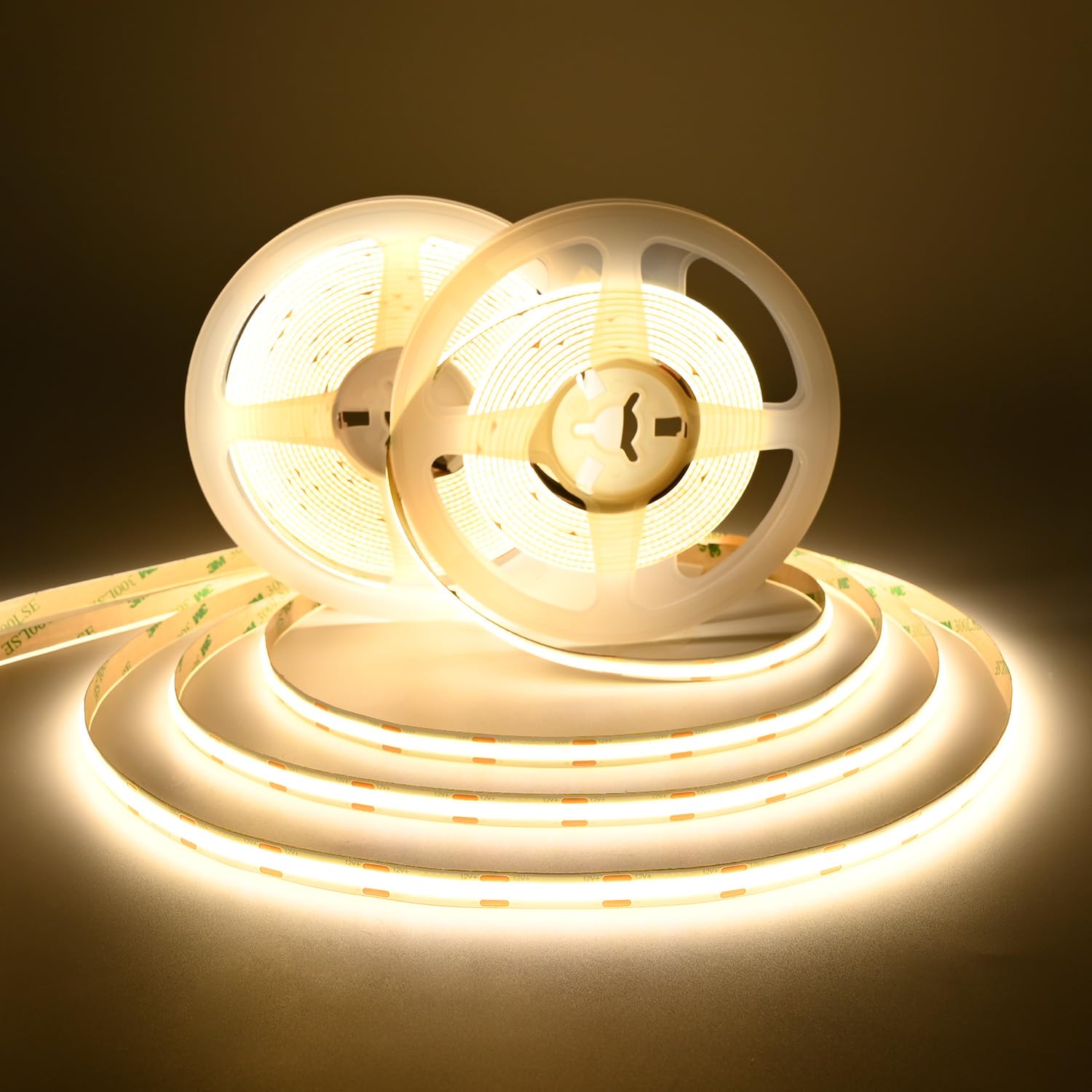 UL Listed COB LED Strip Light 4000K Natural White 2X16.4FT 480LED/m