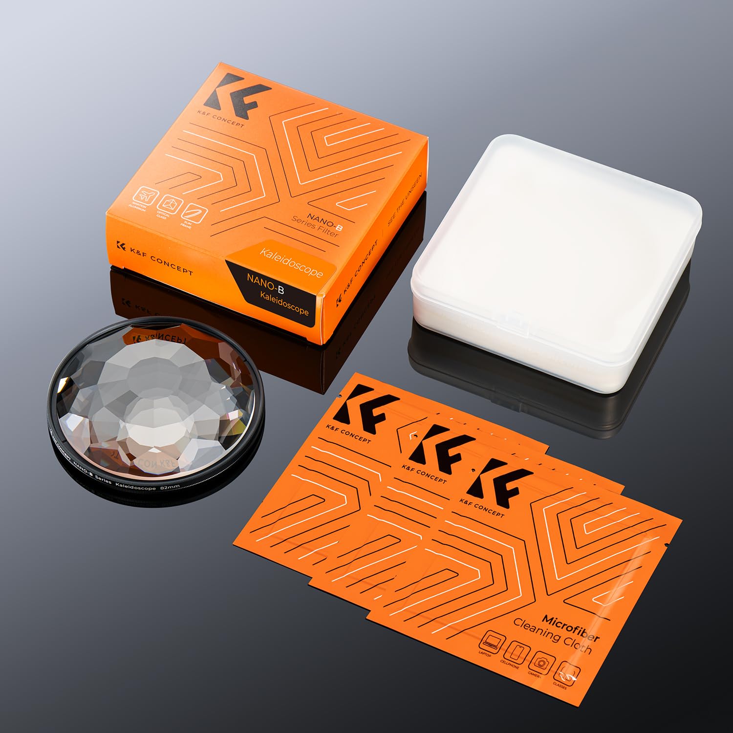 K&F CONCEPT Kaleidoskop Prismenlinsenfilter 82mm Prismenfilter Effektfilter (Nano-Basic)
