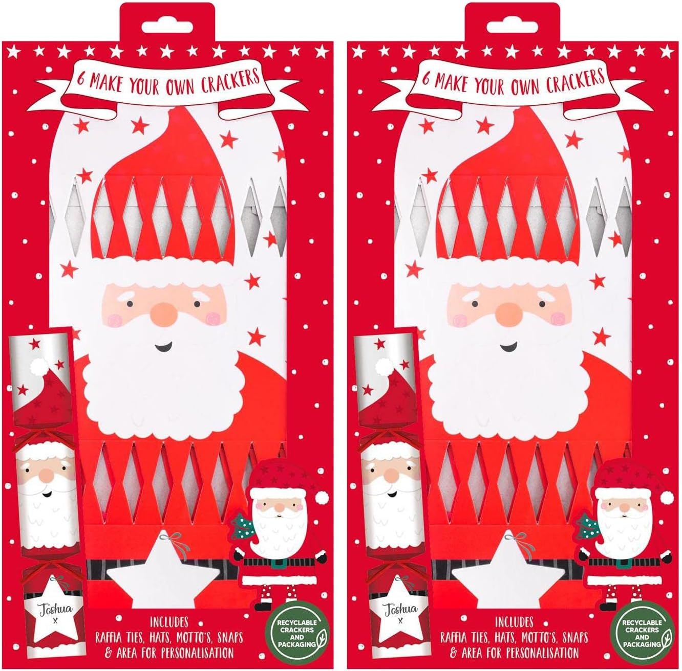 Make Your Own Christmas Cracker Novelty Decorations Santa Xmas DIY