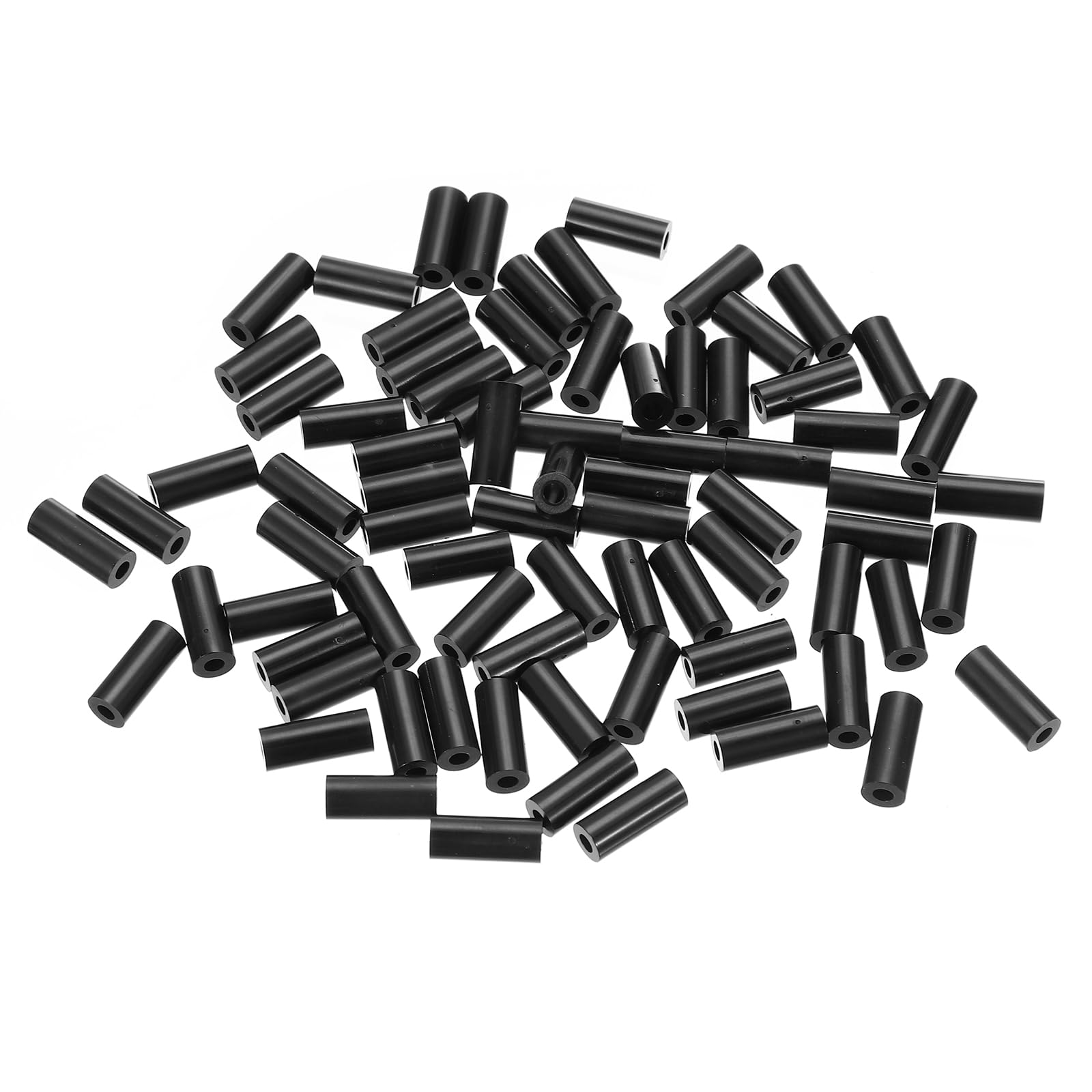 PATIKIL M3 Black ABS ID 3.2mm,OD 7mm,Length 18mm, Nylon Round Spacer Washers