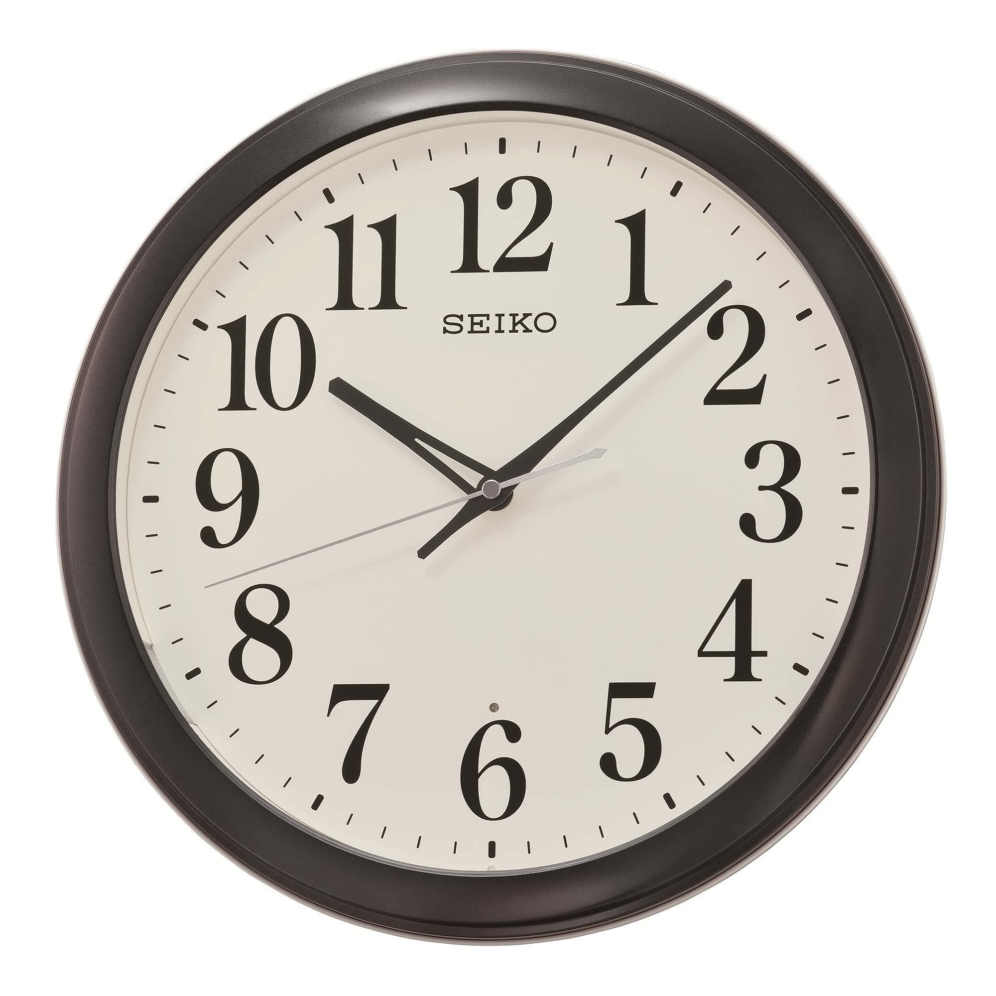 Amazon.com: SEIKO Mori Wall Clock, Metallic Black : Home & Kitchen