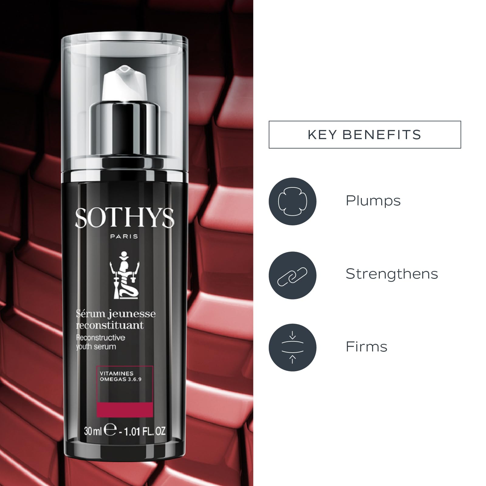 SOTHYS Reconstructive Youth Serum | Face Serum with Vitamins and Hyaluronic Acid for Anti-Aging, Wrinkle Reduction | For All Skin Types