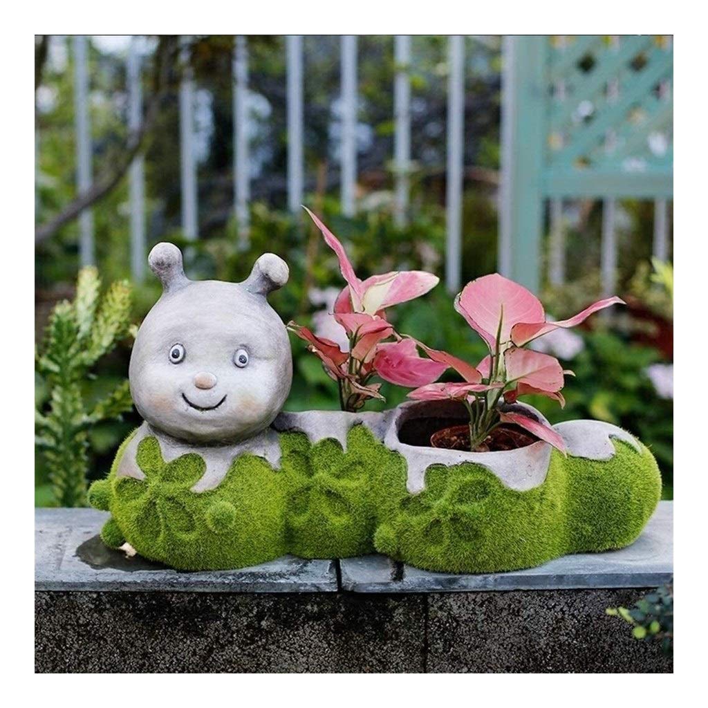 Ornements de jardin en plein air avec grand pot de fleur moderne
