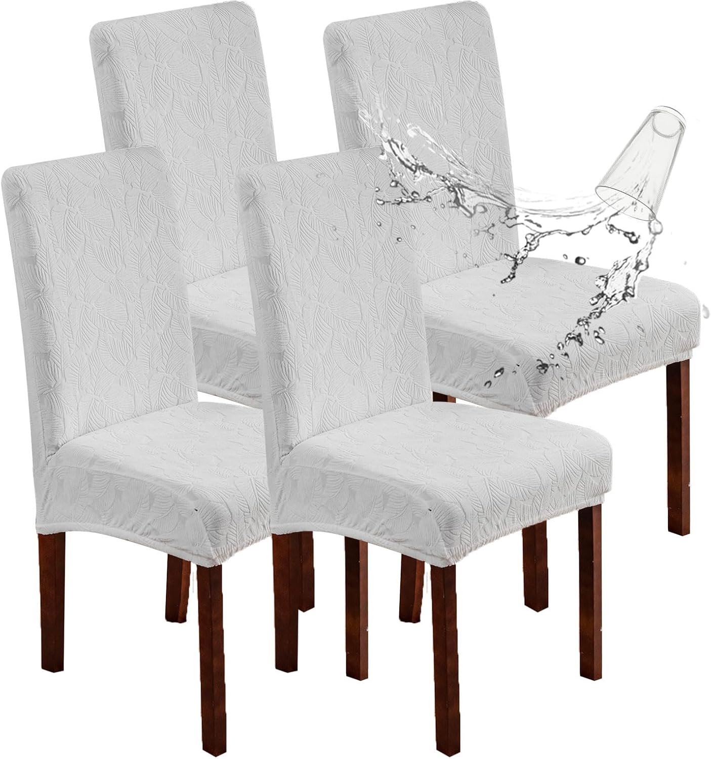 YUEANG Waterproof Dining Chair Covers, Chair Covers for