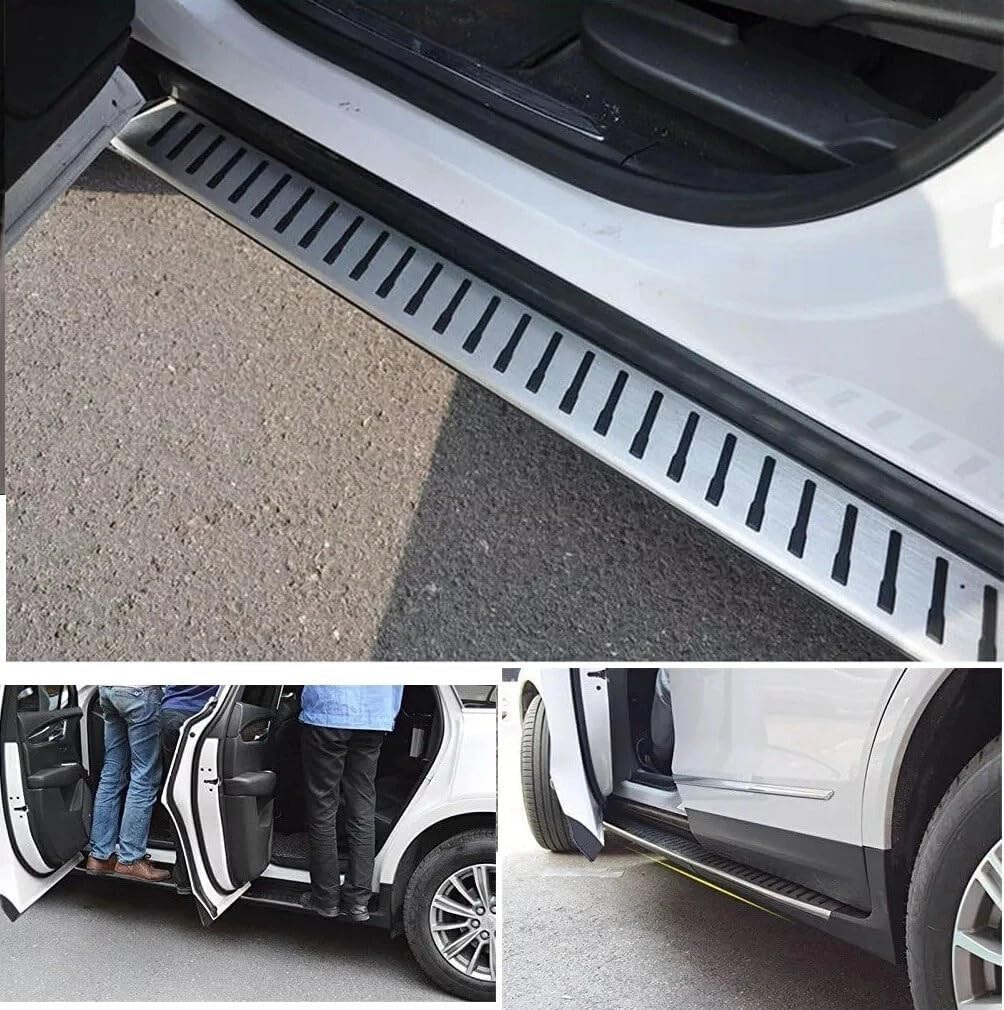 Black Running Boards Side Steps Bars Fits for Cadillac XT6 2019-2026 Nerf Bar Pedals with Brackets No Drilling Required