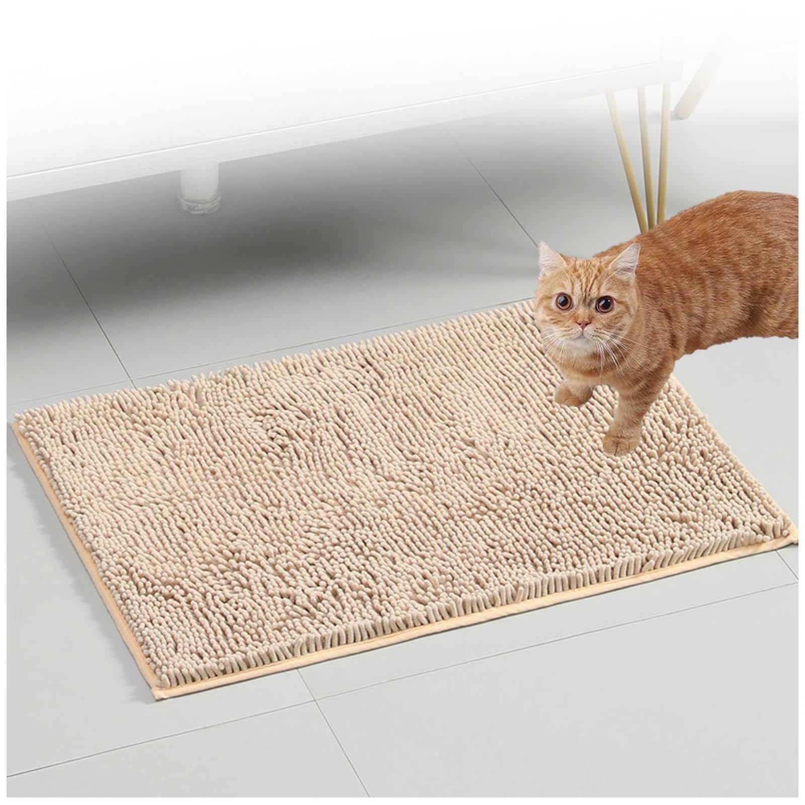 Katzenklo Matte 60x90cm, Katzenteppich Sanft Zu Katzenpfoten Matte Katzenklo Unterleger Leicht Zu Reinigen