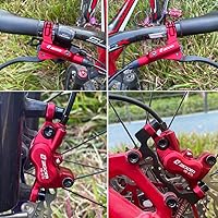 Vista 6 de JFOYH Zoom HB876 - Juego de frenos de disco hidráulico de 4 pistones para bicicleta de montaña, kit de freno de disco de bicicleta con rotores