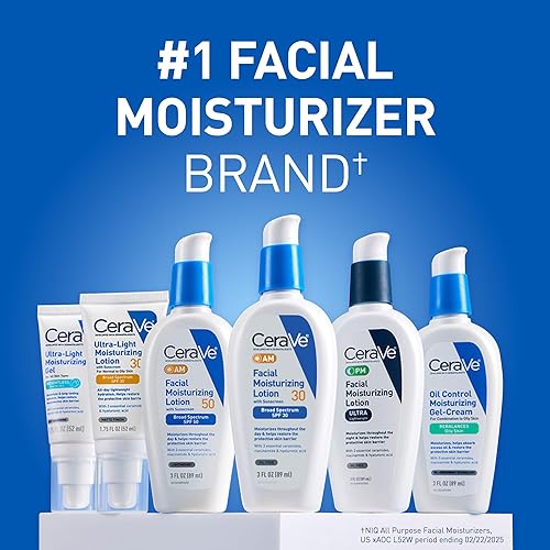 Miniatura 7 de CeraVe - Hidratante facial con SPF 30, 1.7 onzas, loción facial ligera con ácido hialurónico, sin fragancia