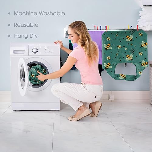 Vista 161 de BeeGreen Bolsas para comestibles, lavables a máquina, paquete de 12 bolsas extragrandes reutilizables, resistentes, plegables con banda Moss Marrs