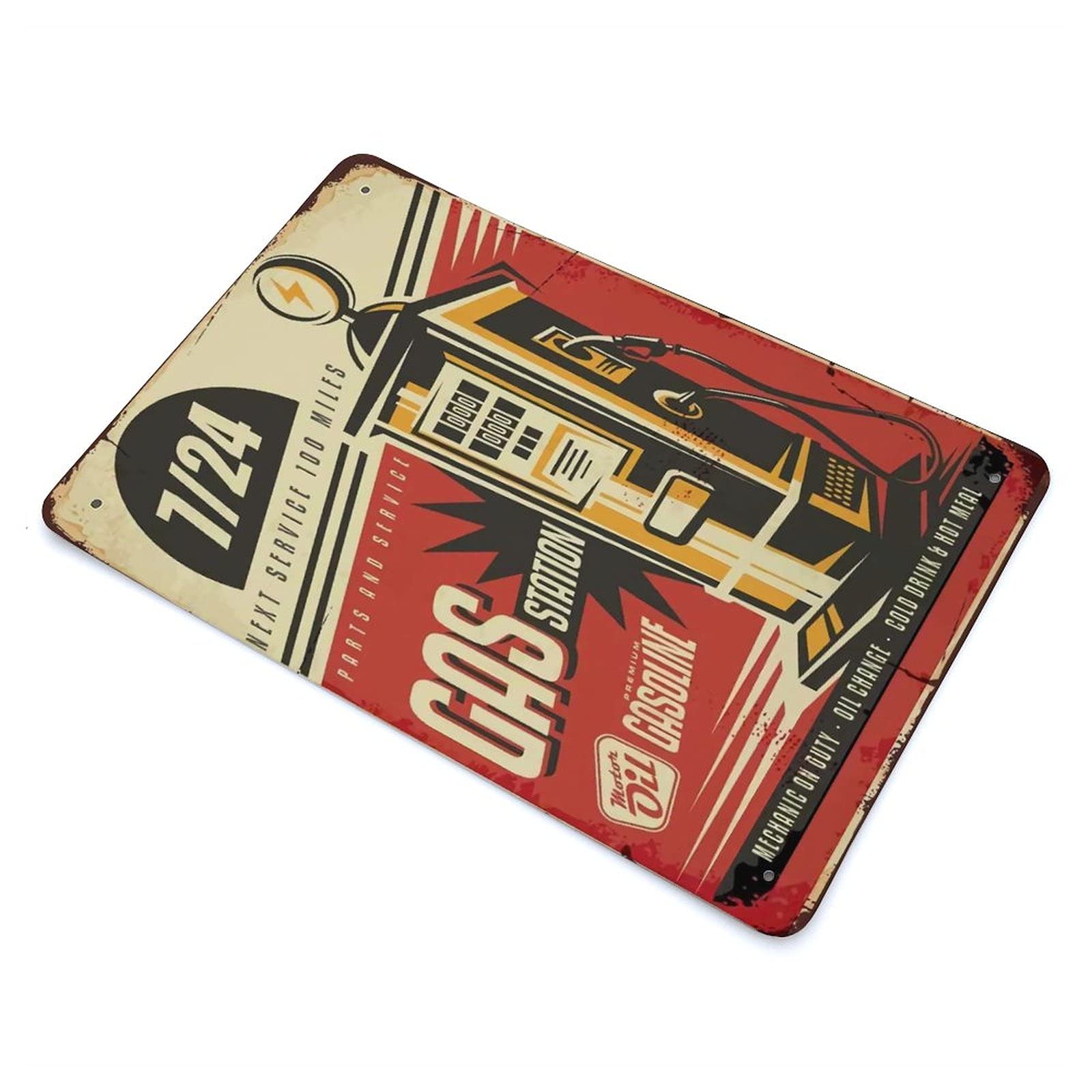 Targa Metallica Decorativa Per Parete "Il Mio Garage" - Cartello In Metallo Vintage Per Officina E Stazioni Di Servizio