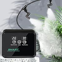 Ycxydr Smart Reptile Mister: Automatic Humidifier with Timer, 360° Adjustable Nozzles for Terrariums, Amphibians & Rainforest Plants