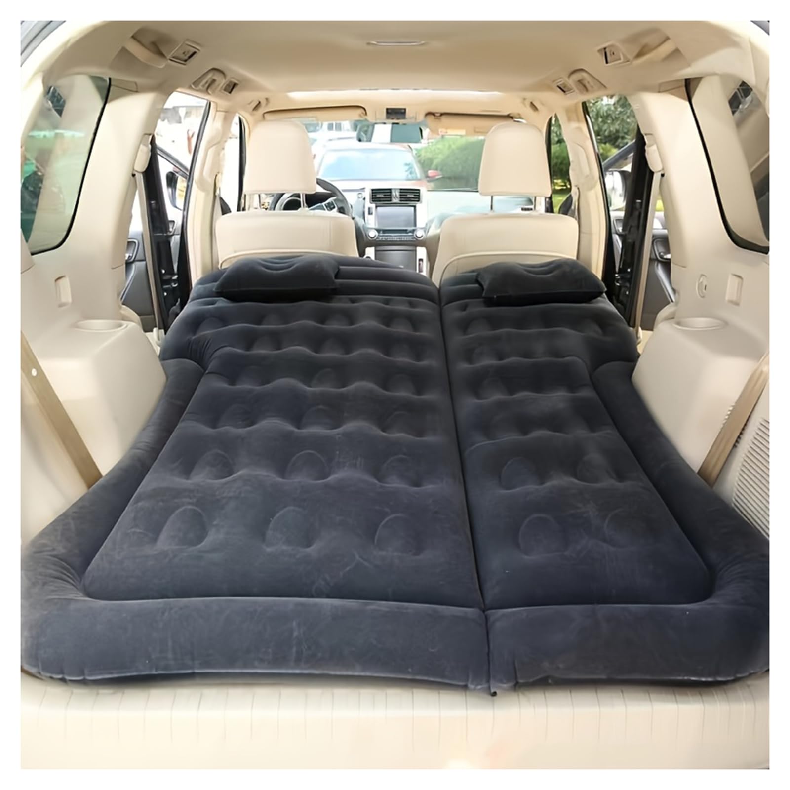 YAMCINWRT Inflatable Car Air Mattress, for Hyundai Bayon Getz Ioniq IONIQ 5 Kona Santa FE Camping Portable Sleeping Pad Pillow Storage Bag Inflatable Car Mattress,A