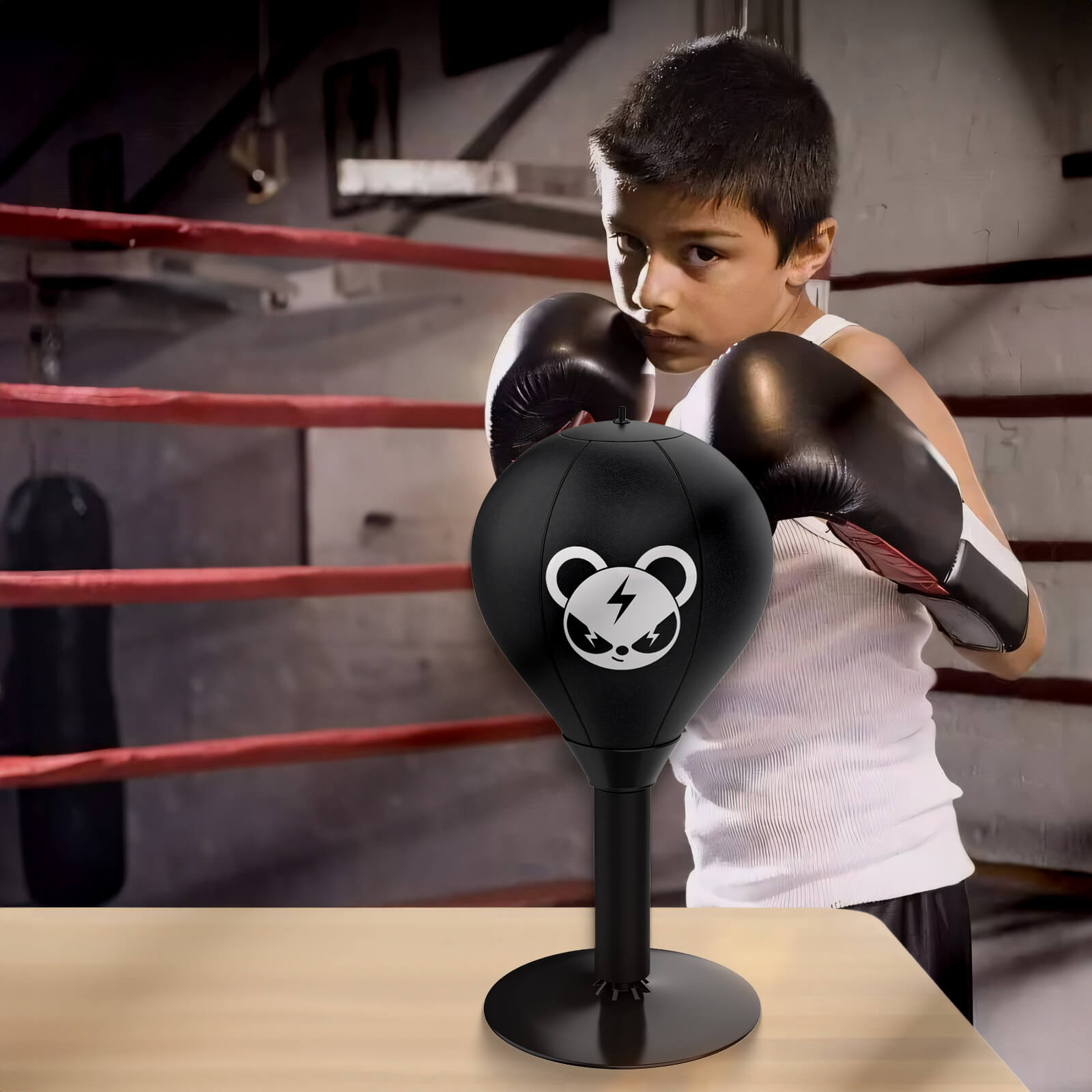 Sacco Da Boxe Da Tavolo Rockible – Speed Ball Con Guanti, Ideale Per Allenamento E Divertimento