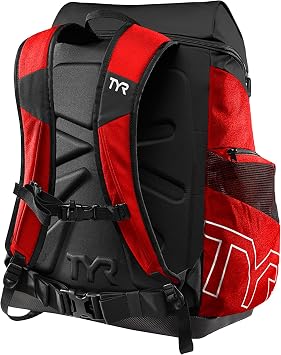 Alliance Backpack TYR Wet/Dry Athletic Gym and Pool Bag for Men and Women - Separate Wet/Dry Compartments, 45L Capacity, Ergonomic, Water-Resistant - Available in Team Colors