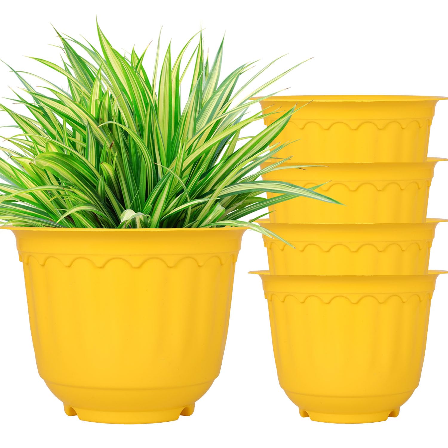 ORILEY AP-873P 8 Inch Cosmos Flower Pot Decorative Planter Heavy Duty Gamla for Balcony Home Decor Office Indoor & Outdoor (Yellow Colour, Pack of 5) (B0CR3TK8D9) Amazon Price History, Amazon Price Tracker