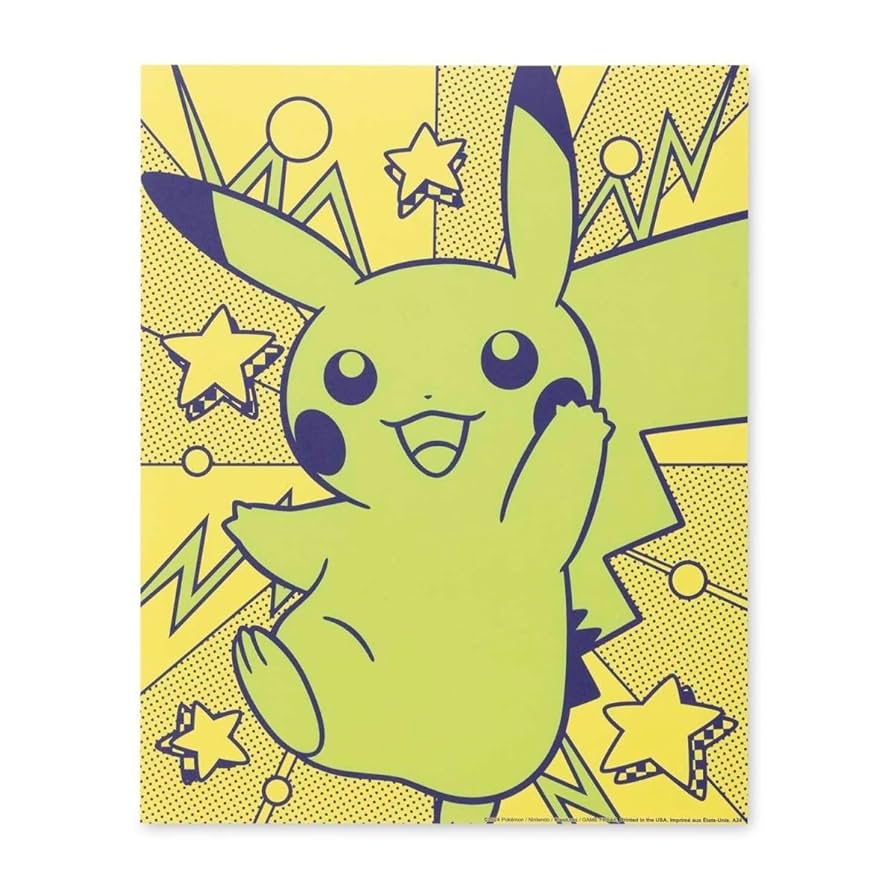 限定100枚アートポスター　poke06 Pokemon Pokémon Center: Pikachu Pop Posters (4-Pack