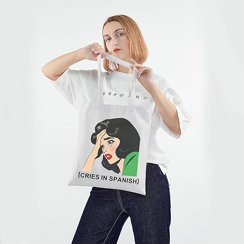 Miniatura 6 de Bolso de mano mexicano llora en español Bolso de mano español Latina Meme Tote Bag Hispanic Culture Gift