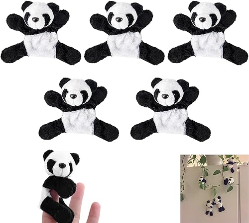 6 unids Panda Imanes de Nevera Linda Felpa Panda Imán de Nevera Borrar en Seco Imanes de Regalo de Cumpleaños Decoración de Recuer