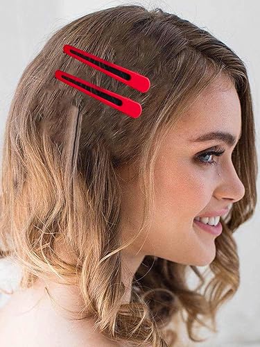 Miniatura 4 de 12 pinzas para el pelo de aleación para mujer, pinzas de cocodrilo de metal para damas, accesorios de pelo rojo para fiestas diarias (B)