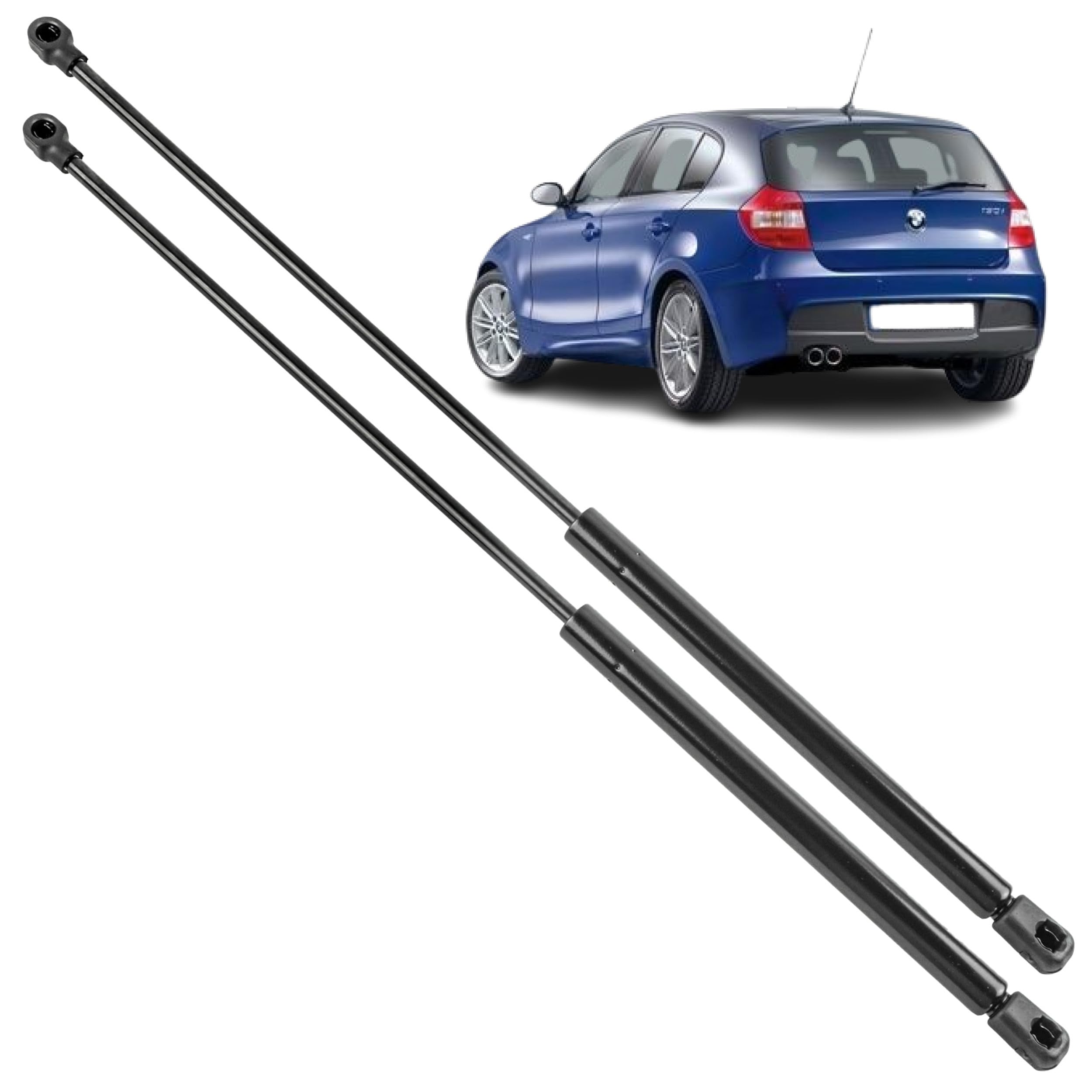 2 amortiguadores de maletero compatibles para BMW serie 1 (E81, E87) (2004-2011) muelle neumático maletero| 51247060622| 7060622