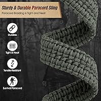 Vista 2 de VVAAGG Eslinga de dos puntos con junta giratoria, eslinga de paracaídas antideslizante con correa de longitud ajustable