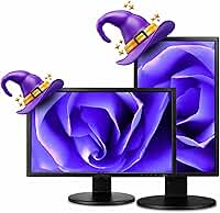 Monitor LED 19" HD Ajustável Giratório HDMI VGA para Escritório e Home Office