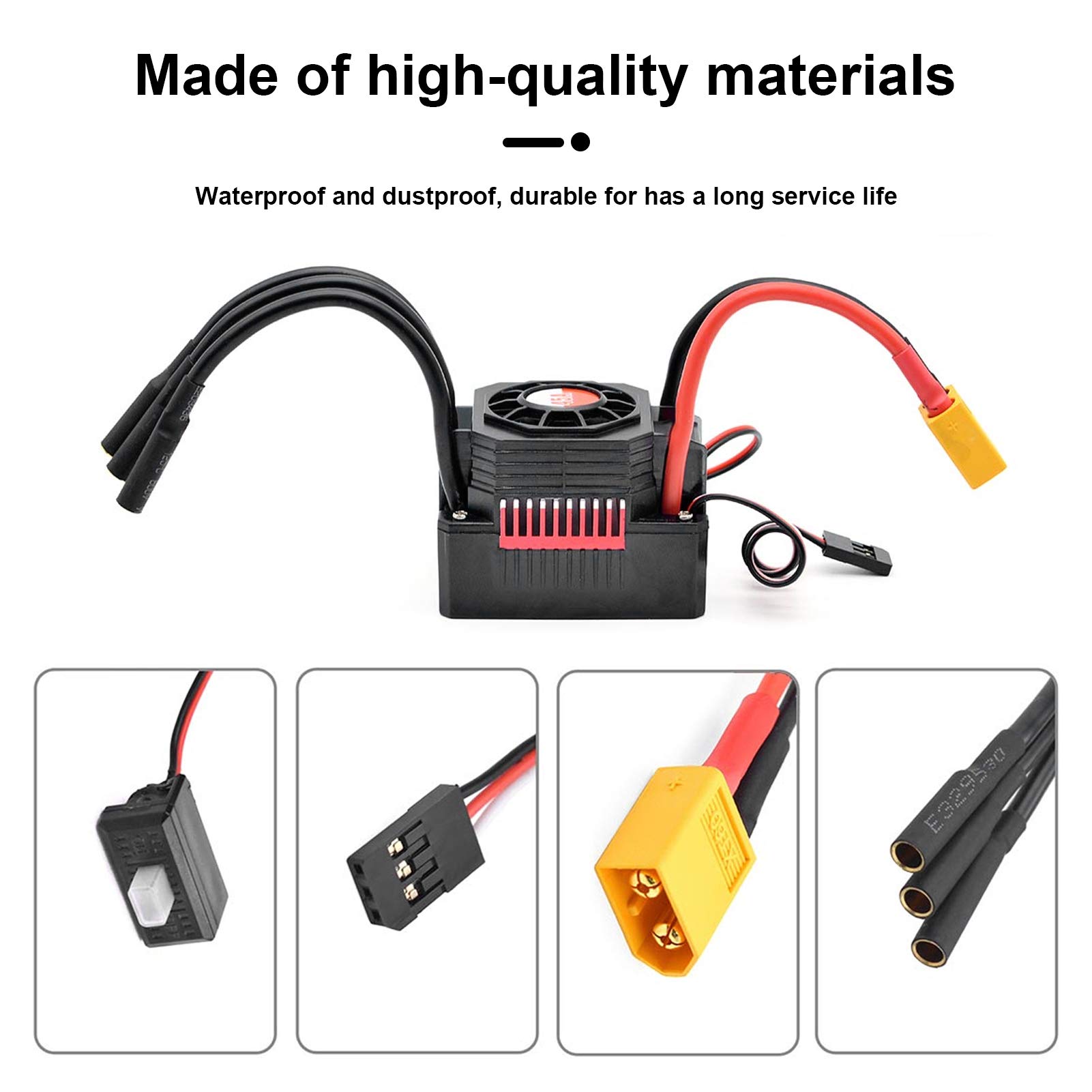 Controlador de Velocidad Eléctrico 120A con Conectores XT60