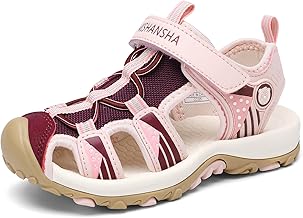 Mishansha Closed Girls' Sandals Summer Trekking Sandals Children Breathable Size 24-39