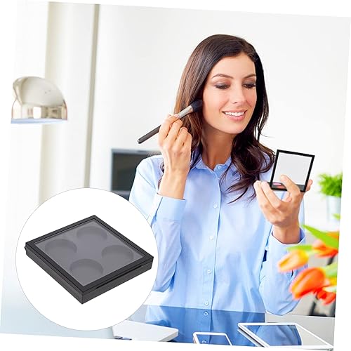 4-Compartment Eyeshadow Palette 5Pcs Magnetic Makeup Cases for Eye Cosmetics Plastic Cover for Easy Viewing for Makeup Artists and Beauty Enthusiasts