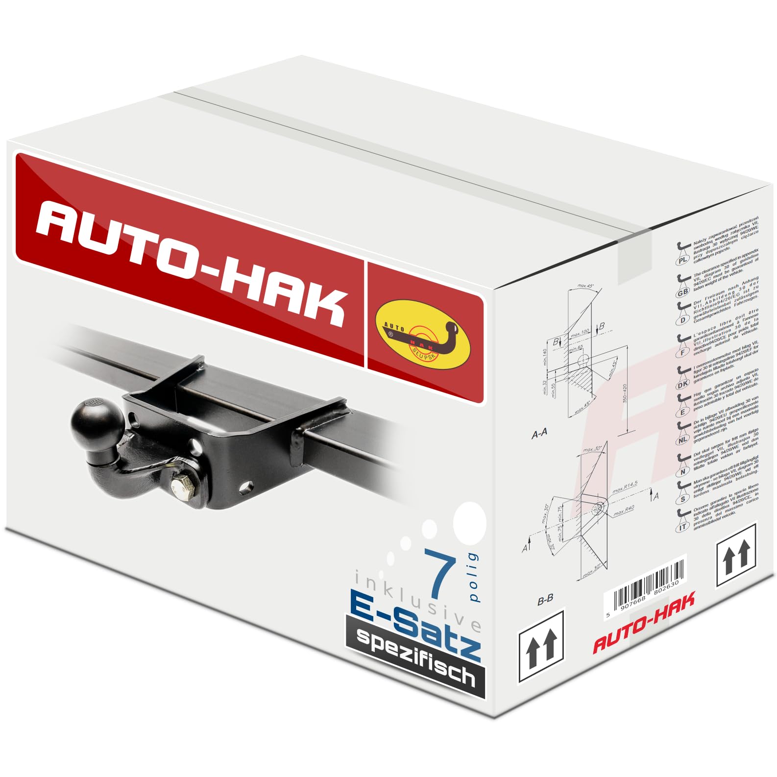 Attelage Rigide Fixe Compatible avec Renault Master III Chassis 06.2010-07.2019 + Faisceau spécifique 7-Broches