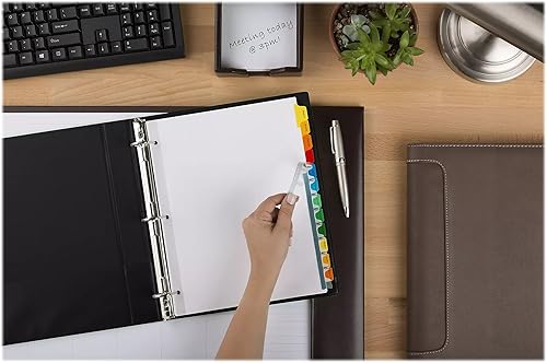 Miniatura 5 de Index Maker, láser/inyección de tinta, 12 pestañas, 5 unidades, 8-1/2"x11", multicolor, se vende como 1 paquete