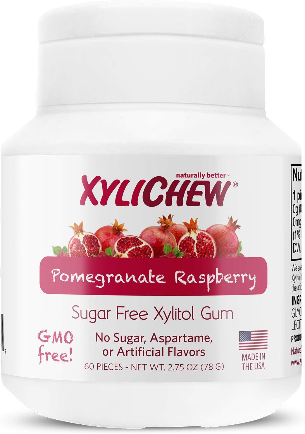 Xylichew 100 Xylitol Chewing Gum Non GMO, Non Aspartame